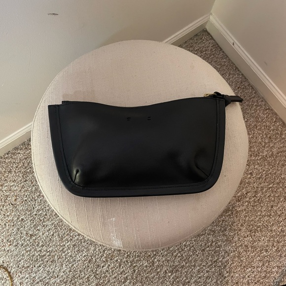 Madewell Black Leather Zip Pouch - Picture 2 of 4